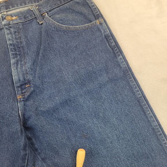 Rustler Jeans Men 38x32 Blue Denim Pants Straight Classic Vintage Cotton 87619PW - Picture 8 of 10